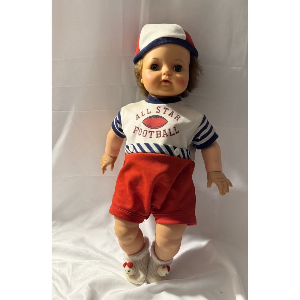 Vintage Ideal Kissy Baby Doll K-22 22" 1960s Sleep Eyes Partial Kiss Mechanism